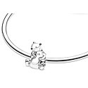 Charme Sterling Silber 925 Umarmung Eisbären, Perle auf Armband Familie