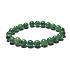 Afrikanisches Smaragd-Armband elastisch aus Naturstein, Kugel 8 mm / 16 - 17 cm, königlicher Stein