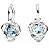 Charme Sterling Silber 925 Aqua Kreis der Ewigkeit März, Anhänger am Armband Symbol