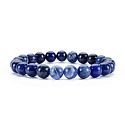 Sodalith-Armband elastisch Naturstein, Kugel 8 mm / 16 - 17 cm, Stein Kommunikation