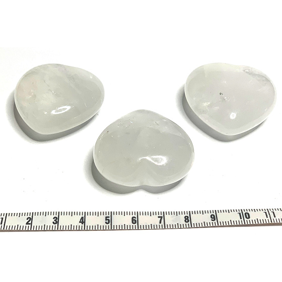 Kristall Hmatka, heilender Edelstein in Form eines Herzens Naturstein 4 cm 1 Stück, Natursteine