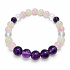 Armband mit Geschichte – Ich werde dich nie vergessen, natürliche Mineralien, Kugel 8 mm / Handgelenk 16–18 cm
