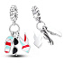 Charm Sterling Silber 925 Chic style - Sommer Spaß, Brille, Badeanzug, Flip Flops, 3in1 Armband Anhänger, Interessen