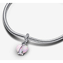 Charms Sterling Silber 925 Opalisierender Herz Anhänger für Mama, Liebesarmband Anhänger
