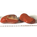 Jaspis rot Getrommelter Naturstein 160 - 220 g, 1 Stück, Vollpflegestein