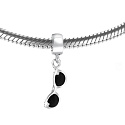 Charms Sterling Silber 925 Sonnenbrille Anhänger Armband Symbol