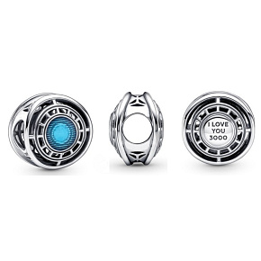 Charme Sterling Silber 925 Marvel The Avengers, Iron Man's Arc Reactor, Armband Bead