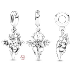 Charme Sterling Silber 925 Magic Dragon, Armband Anhänger, Film
