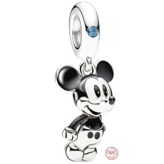 Charm Sterling Silber 925 Disney Mickey Mouse, Film-Armband-Anhänger