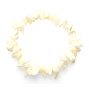 Perlenarmband elastisch gehackter Naturstein 19 cm, AA Qualität, Symbol der Weiblichkeit