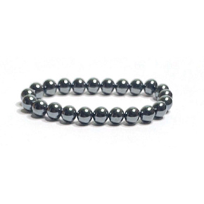 Hämatit – Armband aus Naturstein 18,5 cm | Stärke, Stabilität, Mut und Erdung