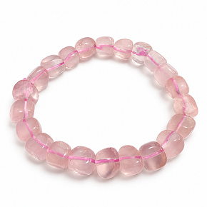 Bergkristall klar – elastisches Armband, unregelmäßige Würfel 10–12 mm / 16 - 17 cm | Stein der Steine Bergkristall klar – elastisches Armband, unregelmäßige Würfel 10–12 mm / 16 - 17 cm | Stein der Steine