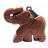 Goldstein Gold Elefant Anhänger handgeschliffene Figur 3,5 cm, Stein des Anstoßes