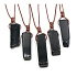 Obsidian-Anhänger verstellbare Größe, Stein ca. 3,5 - 5 cm, Seil verstellbare Größe ca. 60 - 70 cm, Rettungsstein