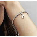 Charme Sterling Silber 925 Boxhandschuhe, Anhänger am Armband Sport