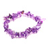 Amethyst-Armband elastisch gehackter Naturstein 16 cm, für Kinder, Stein der Könige und Bischöfe