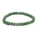 Jadeite Burmese grün Armband elastisch Naturstein, Kugel 6 mm / 16 - 17 cm