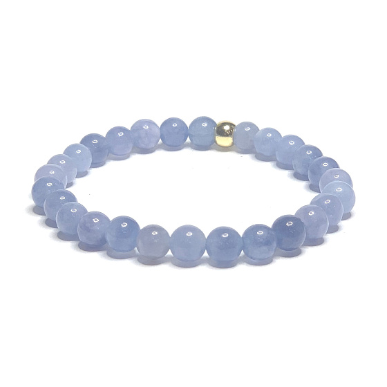 Turmalin Indicolit blau Armband elastisch Naturstein, Kugel 6 mm / 16 - 17 cm, Hüter der guten Laune