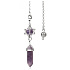 Amethyst Merkaba + Pendel, Natursteinanhänger 71 x 8 x 8 mm, , Stein der Könige und Bischöfe