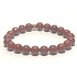 Jaspis rot Armband elastisch Naturstein, Perle 8 mm / 16-17 cm, Vollpflege Stein