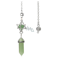 Avanturin Merkaba + Pendel, Naturstein-Anhänger 71 x 8 x 8 mm, Glücksstein