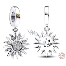 Sterling Silber 925 funkelnde Sonne Charme, Universum Armband Anhänger Sterling Silber 925 funkelnde Sonne Charme, Universum Armband Anhänger