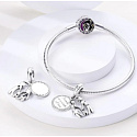 Charm Sterlingsilber 925 Familie ist ein Kreis der Liebe, Anhänger für Armband Familie