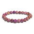 Jaspis / Regalit Imperial Meeressediment lila Armband elastisch gemischtes Mineral, Kugel 8 mm / 16 - 17 cm