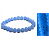 Jade Luminois Light Phosphoreszierend, blaues Leuchten im Dunkeln, Armband elastisch Naturstein, Perle 8 mm / 16 - 17 cm