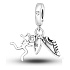 Sterling Silber 925 Athlete - Läufer, Turnschuhe, Herz mit Zirkonia und eingravierter Aufschrift: Run, 3in1 Anhänger am Armband Sport