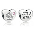 Charme Sterling Silber 925 Ich liebe mein kleines Mädchen My Little Baby, Perle Herz am Armband Familie
