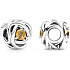 Charme Sterling Silber 925 Unendlicher Kreis der Ewigkeit November honiggelb, Perle für Armband