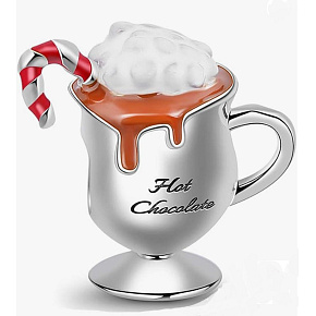 Sterling Silber 925 Hot Chocolate - Genießen Sie die kalten Tage, Weihnachtsarmband Bead