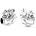 Charme Sterling Silber 925 Disney Abenteuer mit Mickey Mouse und Minnie. reisearmband Perle
