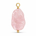 Rosenquarz – Mini-Anhänger aus Naturstein ca. 0,8–1,2 cm, goldfarbene Ausführung | Talisman der Liebe, Vergebung und des Mitgefühls