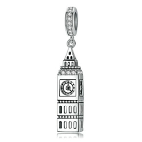 Sterling Silber 925 London Big Ben, Reise-Armband-Anhänger