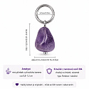 Ametyst – mini přívěsek z přírodního kamene cca 0,8–1,2 cm | Talisman klidu a harmonie