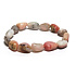 Opal rosa Armband elastischer Naturstein, Stein 8 - 10 mm / 16 - 17 cm, Stein der Königin, Anziehung, weibliche Intuition und Schönheit