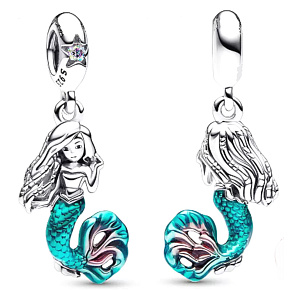 Sterling Silber 925 Disney Die kleine Meerjungfrau - Ariel, Armband-Anhänger