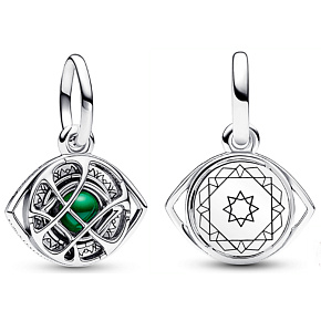 Charms Sterling Silber 925 Marvel Doctor Strange Agamotto's Eye, Armband-Anhänger