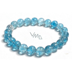 Topas-Armband elastischer Naturstein, Kugel 8 mm / 16 - 17 cm, Stein der Weisheit