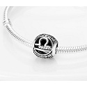 Waage, Sternzeichen, Silber + Zirkonia-Armbandanhänger, Kugel 9 mm 1 Stück