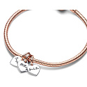 Sterling Silber 925 Sharable Charm Großmutter, Mutter und Tochter - Familie Generation Herzen 3in1, Anhänger Armband