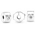 Charms Sterling Silber 925 Disney Mickey Mouse & Minnie Mouse, Stopper, Clip Perle für Armband