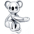 Charme Sterling Silber 925 Koala, Perle am Armband Tier