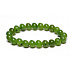 Jade Canadian Armband elastisch Naturstein, Perle 8 mm / 16-17 cm, Stein des Friedens