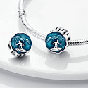 Sterling Silber 925 Surf - für Surfer, Perle für Armband Sport