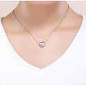 Charme Sterling Silber 925 Poetische Blumen Herz Perle auf Armband Liebe