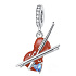 Charme Sterling Silber 925 Violine, Anhänger am Armband Interessen