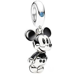 Charm Sterling Silber 925 Disney Mickey Mouse, Film-Armband-Anhänger